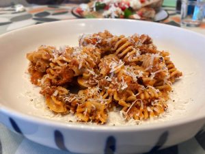 Instant pot Ragu with radiatori pasta