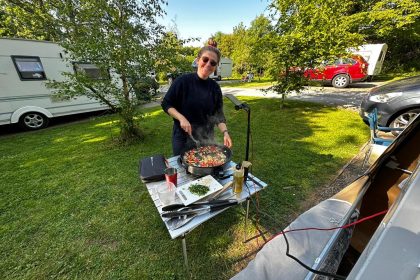 chorizo and roasted pepper risotto