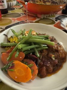 spiced lamb and aubergine stew