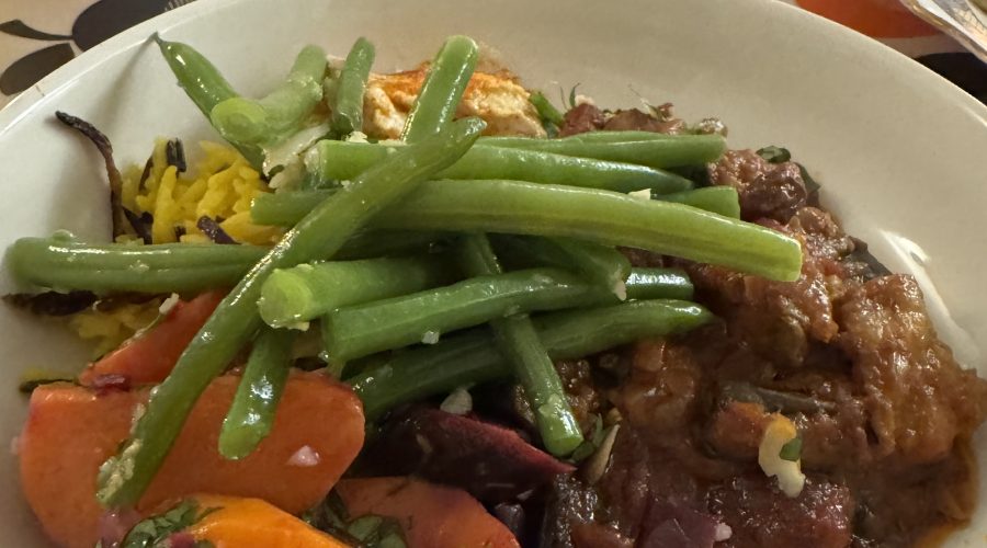 spiced lamb and aubergine stew